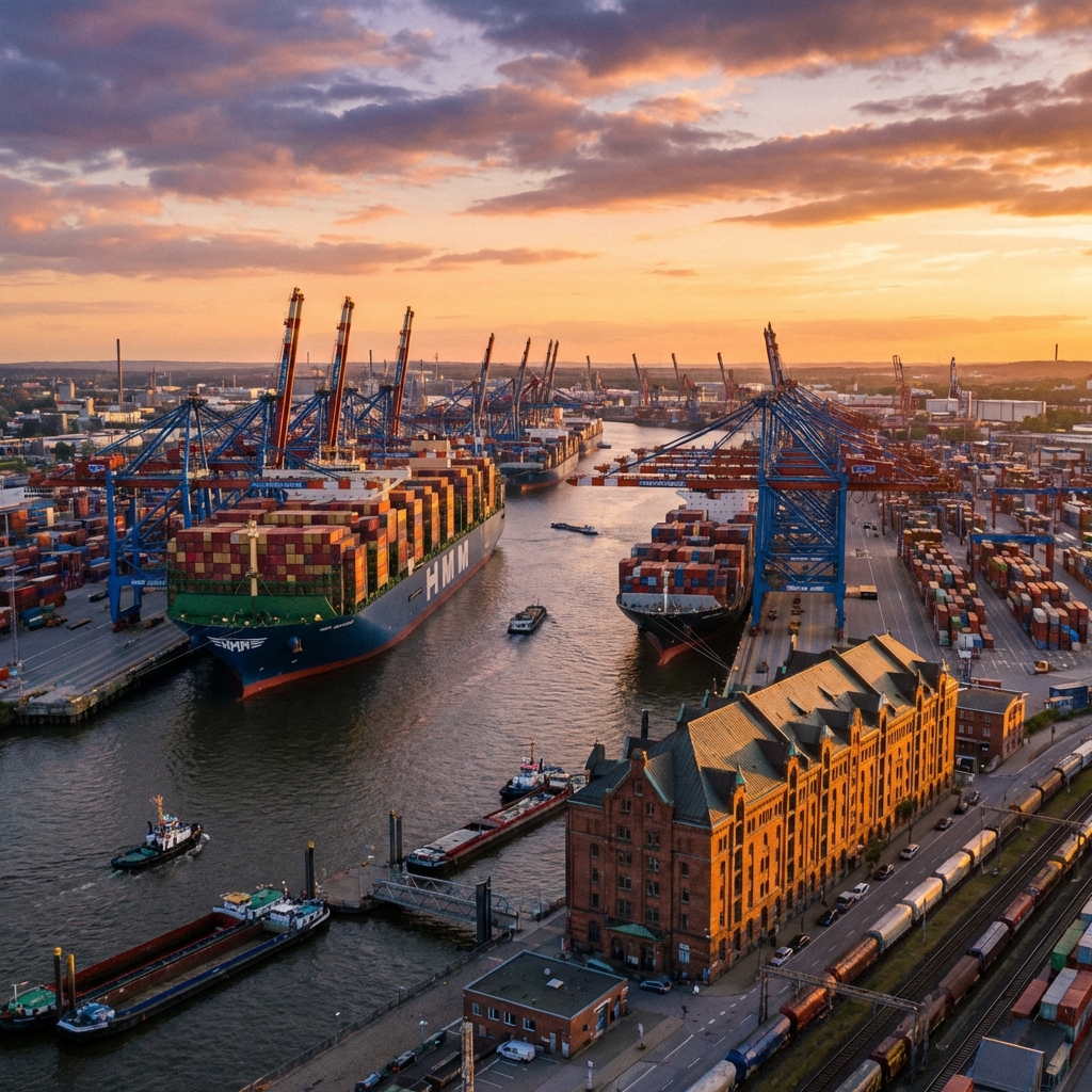 Hamburg Harbor Port - Gateway to international digital marketing opportunities