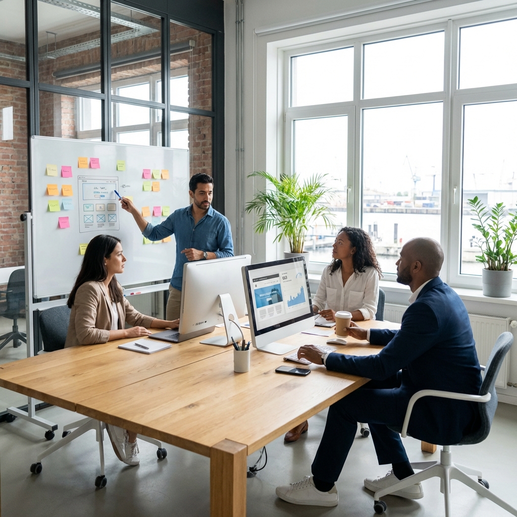 Équipe SEO de DMWDS au travail à Hambourg